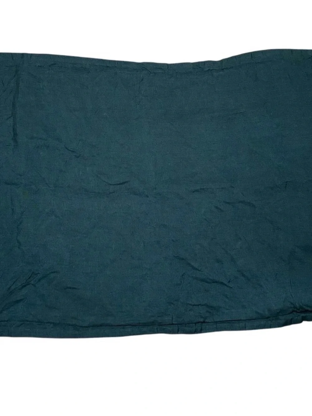 CB2 Solid Linen Dark Teal King Sham Pillow Cover Bedding Home‎ Comfort Casual
